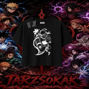 Naruto Uzumaki Premium Anime Kadın Crop Tişört Beyaz