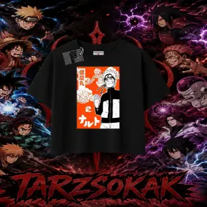 Naruto Uzumaki Premium Anime Kadın Crop Tişört Beyaz