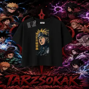 Naruto Uzumaki Premium Anime Kadın Crop Tişört Beyaz