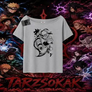 Naruto Uzumaki Premium Anime Kadın Kayık Yaka Tişört Beyaz