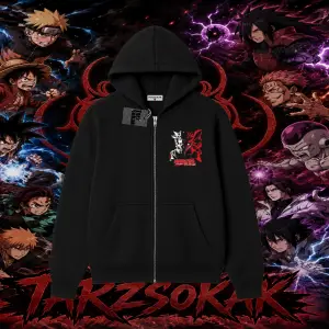 Naruto Uzumaki Premium Anime Oversize Unisex Hırka & Çeket Fermuarlı Sweatshirt Beyaz
