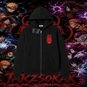 Naruto Uzumaki Premium Anime Oversize Unisex Hırka & Çeket Fermuarlı Sweatshirt Beyaz