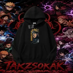 Naruto Uzumaki Premium Anime Oversize Unisex Kapşonlu Sweatshirt Beyaz
