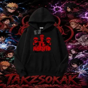 Naruto Uzumaki Premium Anime Oversize Unisex Kapşonlu Sweatshirt Beyaz