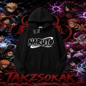 Naruto Uzumaki Premium Anime Oversize Unisex Kapşonlu Sweatshirt Beyaz