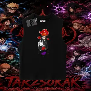 Naruto Uzumaki Premium Anime Oversize Unisex Kolsuz Tişört Beyaz