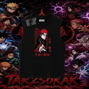 Naruto Uzumaki Premium Anime Oversize Unisex Kolsuz Tişört Beyaz