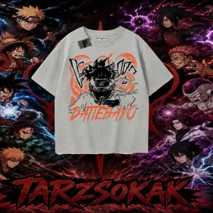 Naruto Uzumaki Premium Anime Oversize Unisex Tişört Beyaz