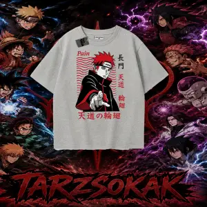 Naruto Uzumaki Premium Anime Oversize Unisex Tişört Beyaz