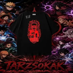 Naruto Uzumaki Premium Anime Oversize Unisex Tişört Beyaz