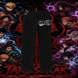 Naruto Uzumaki Premium Anime Unisex Baggy Eşofman Altı Beyaz