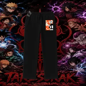Naruto Uzumaki Premium Anime Unisex Baggy Eşofman Altı Beyaz