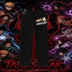 Naruto Uzumaki Premium Anime Unisex Baggy Eşofman Altı Beyaz