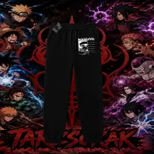 Naruto Uzumaki Premium Anime Unisex Jogger Eşofman Altı Beyaz