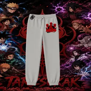 Naruto Uzumaki Premium Anime Unisex Jogger Eşofman Altı Beyaz