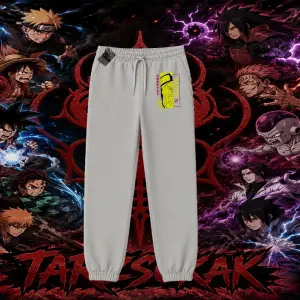 Naruto Uzumaki Premium Anime Unisex Jogger Eşofman Altı Beyaz