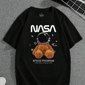 Nasa Baskılı Oversize Unisex T-Shirt