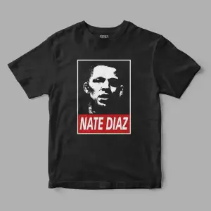 Nate Diaz UFC Baskılı Tişört