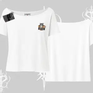 Need Coffee Right Meow Yazılı Kedi Baskılı Kayık Yaka Tshirt