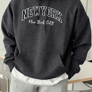 New York City Letter Creativity Baskılı Erkek Günlük Kazak Sokak Sporları Kapüşonlular Sonbah