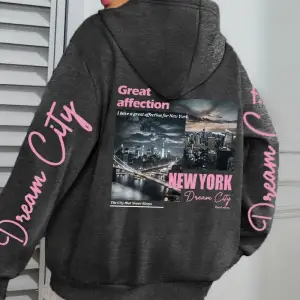 New York Dream City Büyük Sevgi Baskılar Kadın Kapüşonlular Hip Hop Gevşek Streetweet Tüm Maç