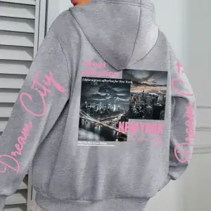 New York Dream City Büyük Sevgi Baskılar Kadın Kapüşonlular Hip Hop Gevşek Streetweet Tüm Maç