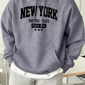 New York Empire State 1788den Bu Yana Desen Erkek Sonbahar Günlük Kapüşonlular Moda Spor Kaz