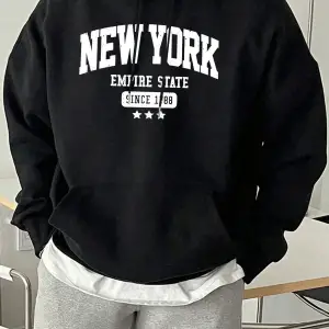 New York Empire State 1788den Bu Yana Desen Erkek Sonbahar Günlük Kapüşonlular Moda Spor Kaz