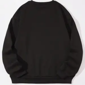 Newyork NYC Renkli Oversize Bisiklet Yaka Pamuklu Sweatshirt Siyah