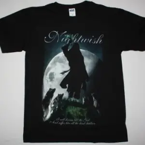 NIGHTWISH SEVEN DAYS TO THE WOLVES NEW BLACK T-SHIRT
