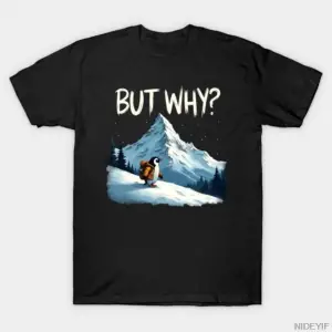 Nihilist Penguen Ama Neden Meme T-shirt Erkekler Kadınlar Için % 100% Pamuklu T Shirt Kısa Ko