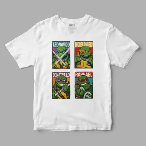 Ninja Turtles Bros Baskılı Tişört