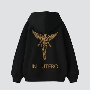 Nirvana Sırt Baskılı Unisex Oversize Beyaz