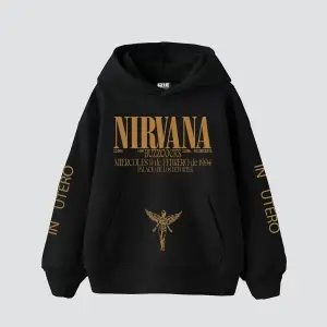 Nirvana Sırt Baskılı Unisex Oversize Beyaz