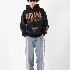 Nirvana Sırt Baskılı Unisex Oversize Beyaz