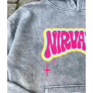 Nirvana Smile Baskılı Oversize Unisex Beyaz