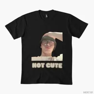 Not Cute San Meme T-shirt Erkek Kadın %100 Pamuklu Tişört Kısa Kollu Üstler 0114-2