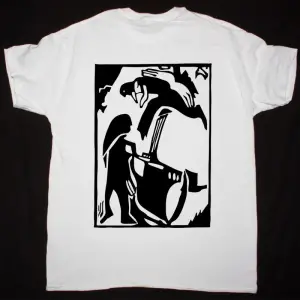 NUCLEAR ASSAULT GAME OVER86 NEW WHITE T-SHIRT ÖN VE ARAKA BASKILI