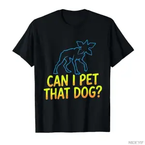 O Köpeği Sevemebilir miyim Demodog Stranger Meme Komik Sevgili T-shirt Erkekler Kadınlar Için