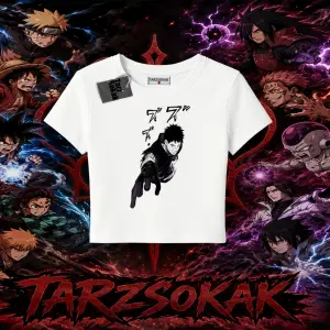 Obito uchiha Naruto Anime Karakteri Kadın Baby Tee Beyaz