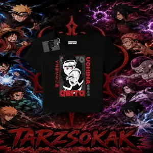 Obito uchiha Naruto Anime Karakteri Kadın Baby Tee Beyaz