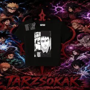 Obito uchiha Naruto Anime Karakteri Kadın Baby Tee Beyaz