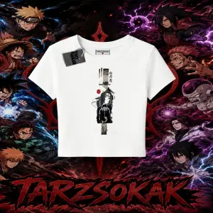 Obito uchiha Naruto Anime Karakteri Kadın Baby Tee Beyaz