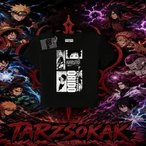 Obito uchiha Naruto Anime Karakteri Kadın Baby Tee Beyaz