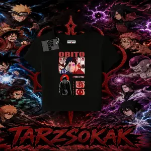 Obito uchiha Naruto Anime Karakteri Kadın Baby Tee Beyaz