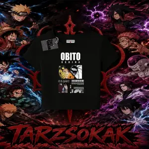 Obito uchiha Naruto Anime Karakteri Kadın Baby Tee Beyaz