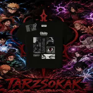 Obito uchiha Naruto Anime Karakteri Kadın Baby Tee Beyaz
