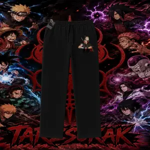Obito uchiha Naruto Anime Karakteri Unisex Baggy Eşofman Altı Beyaz