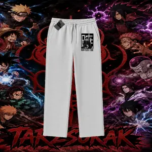 Obito uchiha Naruto Anime Karakteri Unisex Baggy Eşofman Altı Beyaz