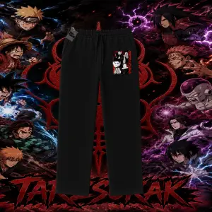 Obito uchiha Naruto Anime Karakteri Unisex Baggy Eşofman Altı Beyaz